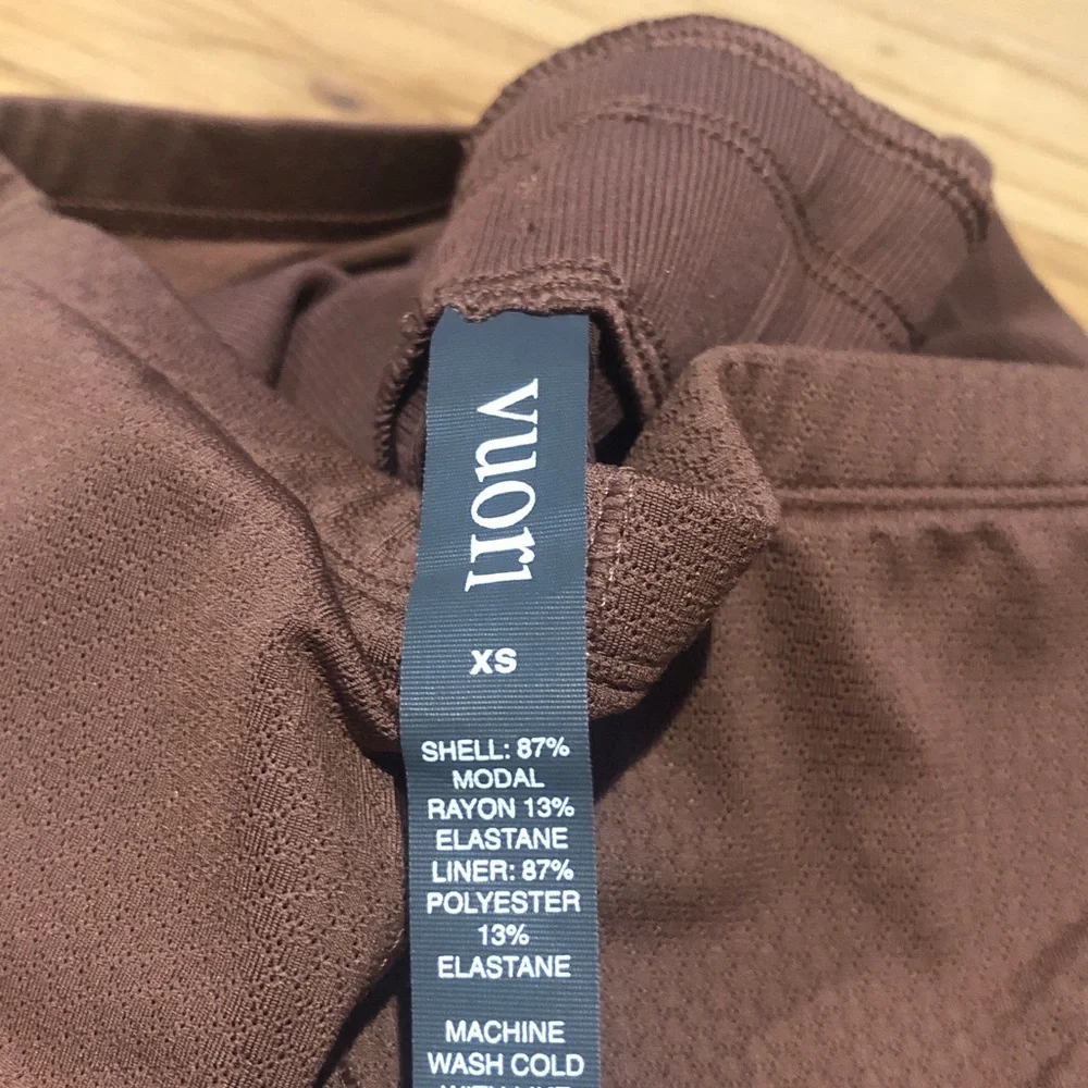 Vuori XS Mudra Ribbed Jumpsuit. Brown Color. NWOT. - Picture 3 of 5